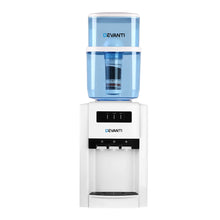 Load image into Gallery viewer, 22L Bench Top Water Cooler, Water Dispenser, Filter Purifier, Hot Cold Room Temperature Three Taps