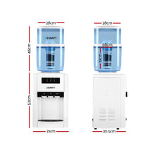Load image into Gallery viewer, 22L Bench Top Water Cooler, Water Dispenser, Filter Purifier, Hot Cold Room Temperature Three Taps
