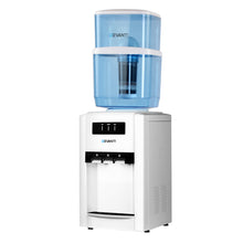 Load image into Gallery viewer, 22L Bench Top Water Cooler, Water Dispenser, Filter Purifier, Hot Cold Room Temperature Three Taps
