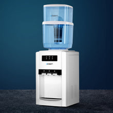 Load image into Gallery viewer, 22L Bench Top Water Cooler, Water Dispenser, Filter Purifier, Hot Cold Room Temperature Three Taps