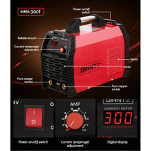 Load image into Gallery viewer, Giantz 300Amp Inverter Welder MMA ARC iGBT DC Gas Welding Machine Stick Portable