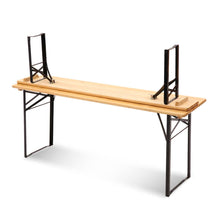 Load image into Gallery viewer, Gardeon Wooden Outdoor Foldable Bench Set - Natural