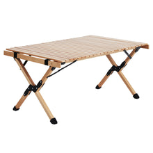 Load image into Gallery viewer, Gardeon Outdoor Furniture Wooden Egg Roll Picnic Table Camping Desk 90CM