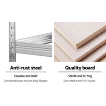 Load image into Gallery viewer, Strong and Durable Warehouse Shelving Rack x 2 - Silver 90 x 40 x 180cm