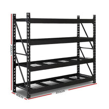 Load image into Gallery viewer, Giantz 2M Warehouse Racking Shelving Heavy Duty Steel Garage Storage Rack