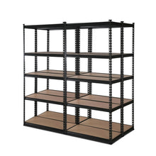 Load image into Gallery viewer, Strong and Durable Warehouse Shelving Rack x 4- Matte Black 70 x 30 x 150cm