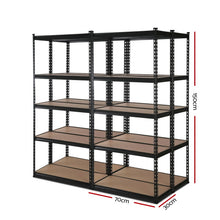 Load image into Gallery viewer, Strong and Durable Warehouse Shelving Rack x 4- Matte Black 70 x 30 x 150cm