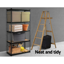 Load image into Gallery viewer, Strong and Durable Warehouse Shelving Rack - Grey 90cm x 40cm x 180cm