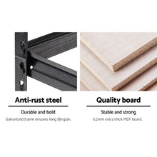 Load image into Gallery viewer, Strong and Durable Warehouse Shelving Rack - Grey 90cm x 40cm x 180cm