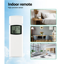Load image into Gallery viewer, Devanti Weather Station Ultrasonic Anemometer Outdoor WiFi Rain Gauge Solar