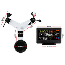 Load image into Gallery viewer, Devanti Weather Station Indoor Outdoor Wireless WiFi Professional Solar Sensor