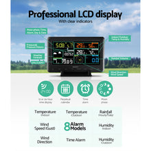 Load image into Gallery viewer, Devanti Weather Station Indoor Outdoor Wireless WiFi Professional Solar Sensor