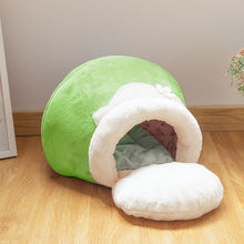 Load image into Gallery viewer, Winter Warm Plush Soft Portable Foldable Cute Pet Bed
