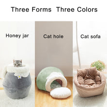 Load image into Gallery viewer, Winter Warm Plush Soft Portable Foldable Cute Pet Bed