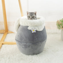 Load image into Gallery viewer, Winter Warm Plush Soft Portable Foldable Cute Pet Bed