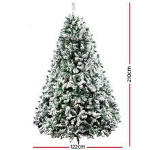 Load image into Gallery viewer, Snowy Christmas Tree 2.1M 7FT 1106 Tips