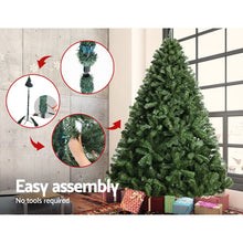 Load image into Gallery viewer, Jingle Jollys Christmas Tree 2.1M Xmas Tree Decorations Green 1250 Tips