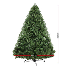 Load image into Gallery viewer, Jingle Jollys Christmas Tree 2.4M Xmas Tree Decorations Green 1500 Tips