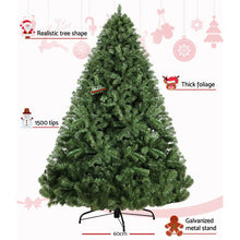 Load image into Gallery viewer, Jingle Jollys Christmas Tree 2.4M Xmas Tree Decorations Green 1500 Tips
