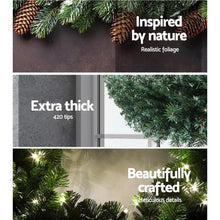 Load image into Gallery viewer, Jingle Jollys 2.4m Christmas Garland Xmas Decorations Green Wedding Party