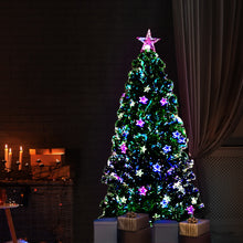Load image into Gallery viewer, Jingle Jollys 1.5m Christmas Tree Optic Fibre LED Xmas tree Multi Colour