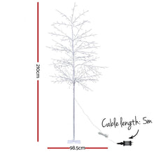 Load image into Gallery viewer, 2.1M LED Christmas Branch Tree 480 LED Xmas Warm White Optic Fiber