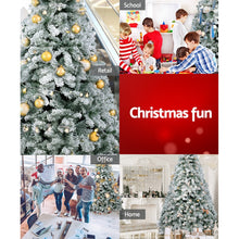 Load image into Gallery viewer, Jingle Jollys Christmas Tree 2.4m Snow Flocked Xmas Tree Decorations 1291 Tips