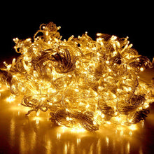 Load image into Gallery viewer, Jingle Jollys 6X3M Christmas Curtain Lights 600LED Warm White