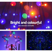 Load image into Gallery viewer, Jingle Jollys Solar Christmas Tree 2.1M 264 LED Xmas Tree Decor Multi Colour