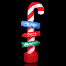 Load image into Gallery viewer, Jingle Jollys 2.4M Christmas Inflatable Santa Guide Candy Pole Xmas Decor LED