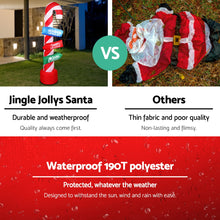 Load image into Gallery viewer, Jingle Jollys 2.4M Christmas Inflatable Santa Guide Candy Pole Xmas Decor LED