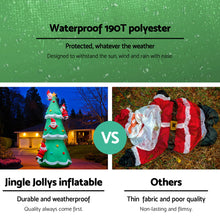 Load image into Gallery viewer, Jingle Jollys 5M Christmas Inflatable Santa on Christmas Tree Xmas Decor LED