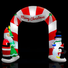 Load image into Gallery viewer, 3M Inflatable Archway with Santa LED Lights