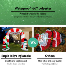 Load image into Gallery viewer, 3M Inflatable Archway with Santa LED Lights