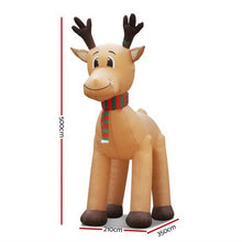 Load image into Gallery viewer, Jingle Jollys 5M Christmas Inflatable Reindeer Outdoor Xmas Decorations Lights
