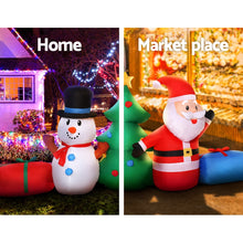 Load image into Gallery viewer, Christmas Inflatable Tree 2.7M Snowman Lights Outdoor Decorations