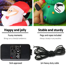 Load image into Gallery viewer, Jingle Jollys 1.8M Christmas Inflatable Santa on Tree Lights Xmas Decor Airblown