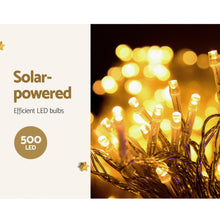 Load image into Gallery viewer, Jingle Jollys 500 LED Solar Powered Christmas Icicle Lights 20M Outdoor Fairy String Party Warm White