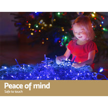 Load image into Gallery viewer, Jingle Jollys 800 LED Christmas Icicle Lights White and Blue