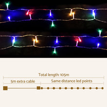Load image into Gallery viewer, Jingle Jollys 100M Christmas String Lights 500LED Multi Colour