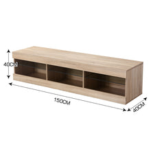 Load image into Gallery viewer, 150cm Modern Wood LED Entertainment Unit - Oak