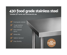 Load image into Gallery viewer, 610 x 610m Commercial Stainless Steel Kitchen Bench