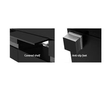 Load image into Gallery viewer, Classic TV Cabinet Entertainment Unit Stand RGB LED Gloss Furniture 177cm Black