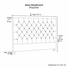 Load image into Gallery viewer, Bed Head King Size French Provincial Headboard Upholsterd Fabric Charcoal