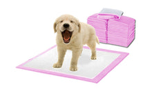 Load image into Gallery viewer, 400pc 60x60cm Absorbent Puppy Cat Indoor Toilet Training Pads - Pink