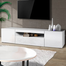 Load image into Gallery viewer, 200cm Wooden RGB LED Lights TV Cabinet Entertainment Unit