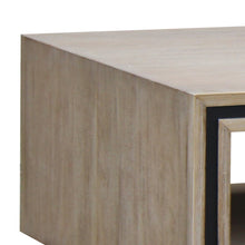 Load image into Gallery viewer, Coffee Table Solid Wood Acacia &amp; Veneer Frame 2 Drawers Storage Sliver Brush Colour

