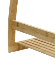 Load image into Gallery viewer, Bamboo Towel Bar Metal Holder Rack 3-Tier Freestanding and Bottom shelf for Bathroom

