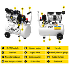 Load image into Gallery viewer, Giantz 24L Air Compressor 40 L/min 115psi Oil-Free Electric Portable Inflator
