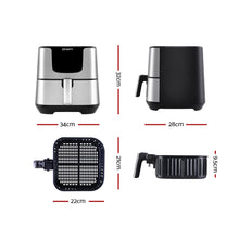 Load image into Gallery viewer, 7L-1700W LCD Digital Air Fryer - Silver
